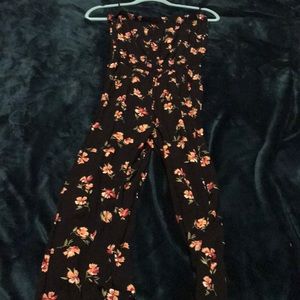 Black floral jumpsuit
